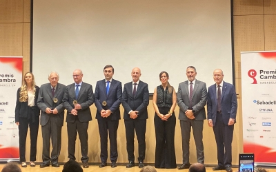 Els guardonats dels Premis juntament amb les autoritats